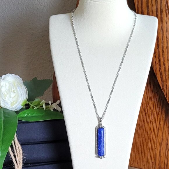 Lia Sophia Jewelry - Marble Sapphire Blue Necklace